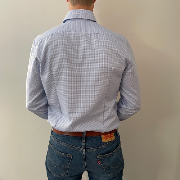 Linea In ‘Made in Italy’ 2-Ply Easy Care Dress Shirt - Picture 5 of 6